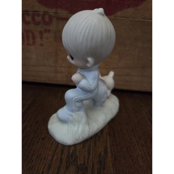 Vtg Precious Moments Porcelain Figurine-God’s Speed NO BOX - Picture 8 of 10